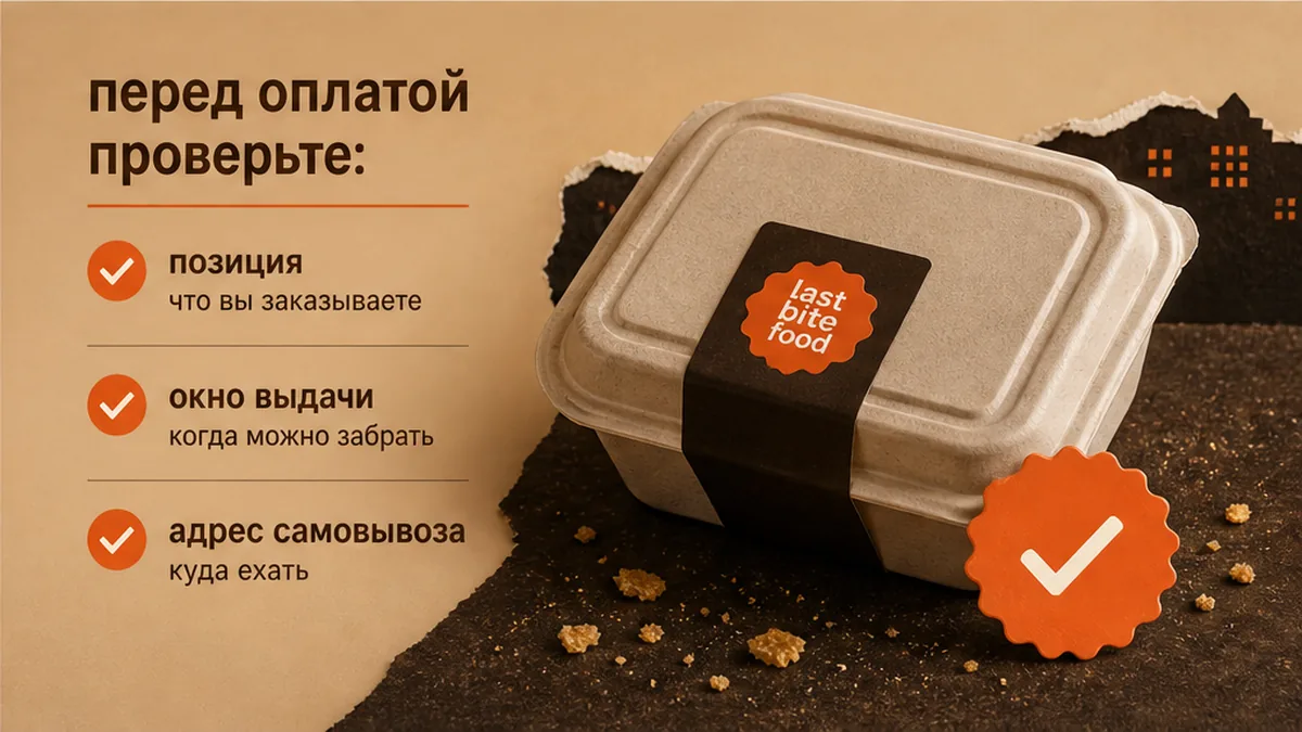 Чек-лист до оплаты: позиция, окно выдачи и адрес самовывоза
